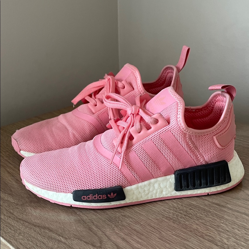 Adidas NMD R1 in Pink with Black Accents